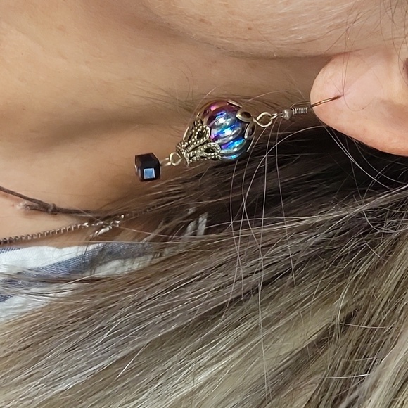 Hot Air Balloon Earrings - Picture 2 of 7